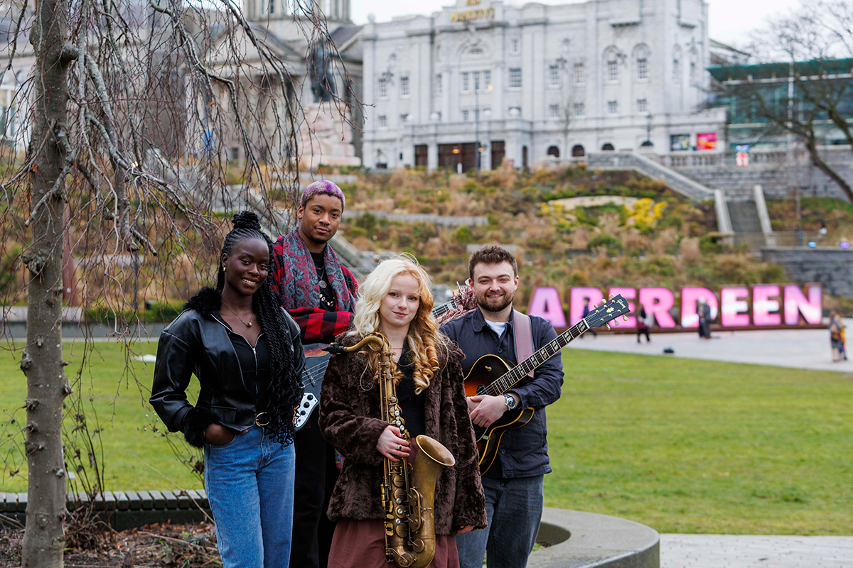 Aberdeen sign used at the festival launch photocall